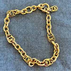 Michael Kors Gold Logo Necklace